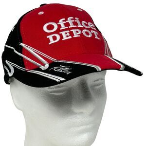 Tony Stewart Office Depot Hat Cap NASCAR Motorsports Auto Racing Strapback Black
